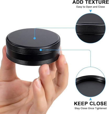 Pill Box 2 Compartment Pill Case - Portable Metal Travel Pill Container for Pocket or Purse, Waterproof Pill Organizer Holder for Medicine Vitamin Fish Oil and Supplements