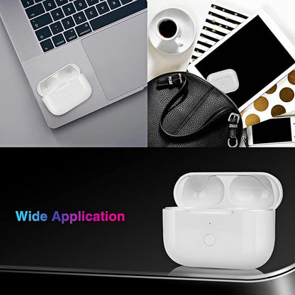 Wireless Charging Case Compatible with AirPods Pro 1st & 2nd Generation,Replacement Charger Case with Bluetooth Pairing Sync Button,White