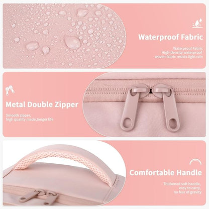 ZOMFELT Travel Backpack for Women Men, Carry On Backpack, TSA 15.6inch Laptop Backpack Flight Approved, Personal Item Travel Bag Nurse Bag Casual Daypack for Weekender Business Trip, Pink