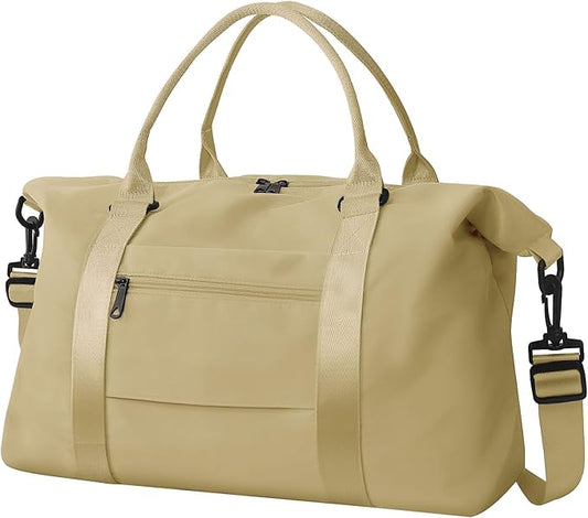 Travel Duffle Bag, Waterproof Weekender Bag Carry On Tote Bags for Women, Travel Essentials Sport Gym Bag for Men, Hospital Bag for Labor and Delivery, Overnight Bag Luggage Bag with Trolley Sleeve