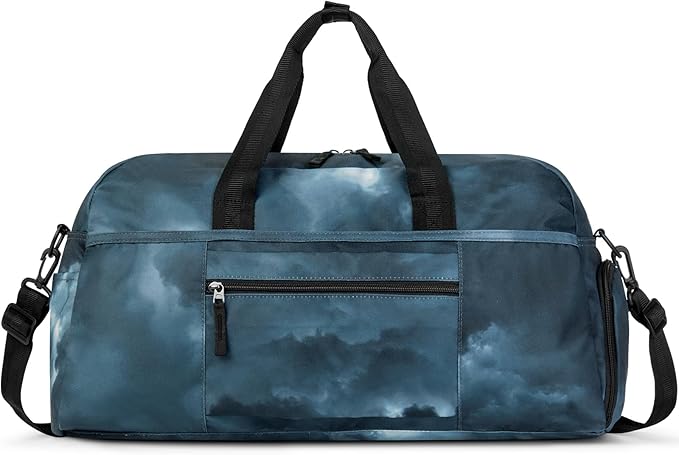 Choco Mocha Girls Duffle Bag for Travel Sports Duffle Bag with Shoe Compartment Gym Duffle Tote Bag Dance Duffle Bags for Teen Girls Black