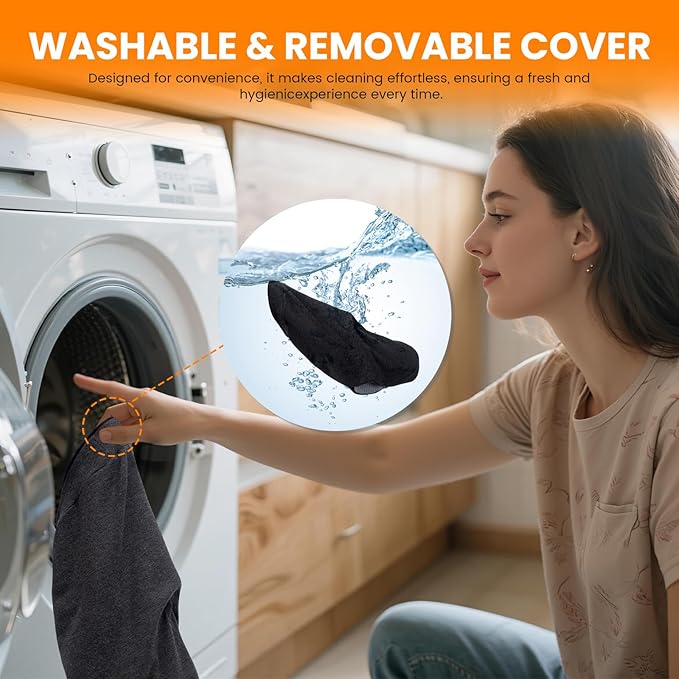 CXC Gel Seat Cushion for Office Chair: 4-Zone Pressure Relief Memory Foam Pad with Cooling Tech - Sciatica Pain Relief Pillow | Desk Chair, Wheelchair, Floor Sitting, Long Driving & Classroom Use