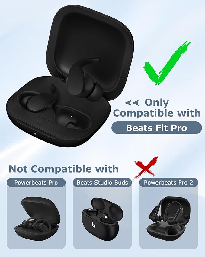 Charging Case Replacement Compatible with Beats Fit Pro - 700mAh Battery Wireless Earbuds Charger Case with Bluetooth Pairing