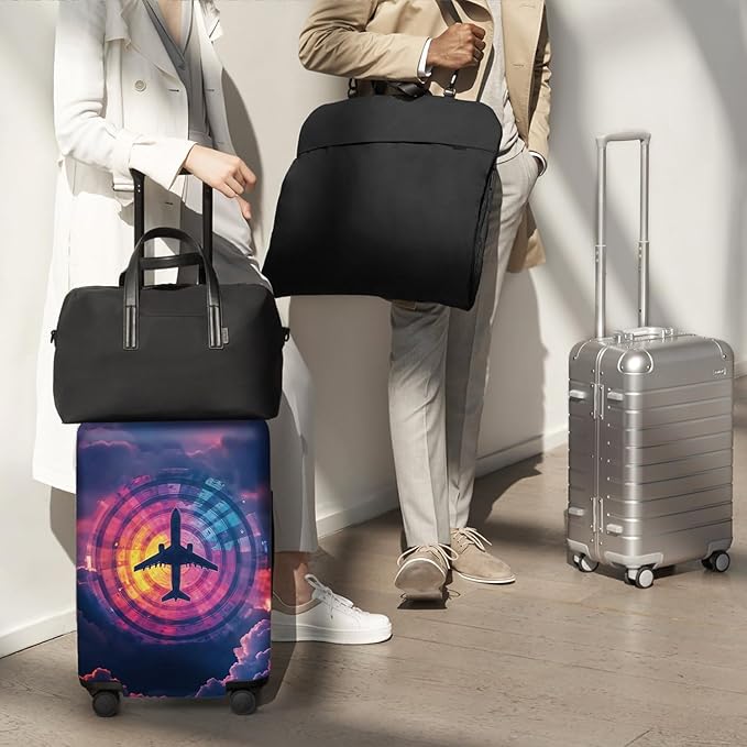 ANNA QUEEN Travel Luggage Cover Suitcase Protector Suitcase Cover Anti-Scratch,Stretchable Luggage Travel Bag Cover Washable