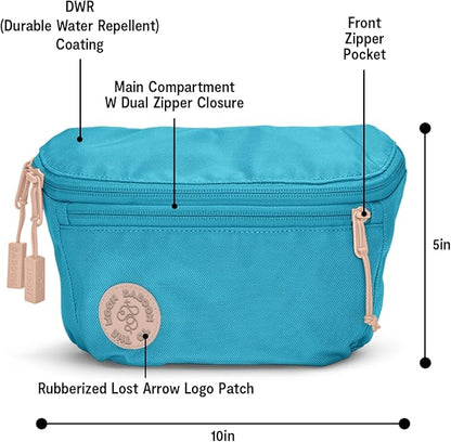 Baboon to the Moon Fanny Pack - Trendy, Compact, Water-Repellent Waist Bag in Multiple Colors and Sizes for Men and Women (Bluebell, Full Size (3L))
