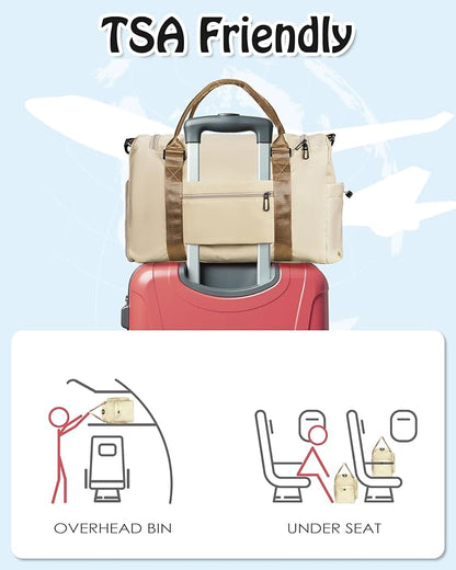 Gifts for Daughter Age 8 9 10 11 12 13 14 15 16, Initial Travel Duffel Bag, Graduation Gifts for Her, women birthday gifts, Monogram Overnight Bag, Gift for Friend Sister Women Gifts