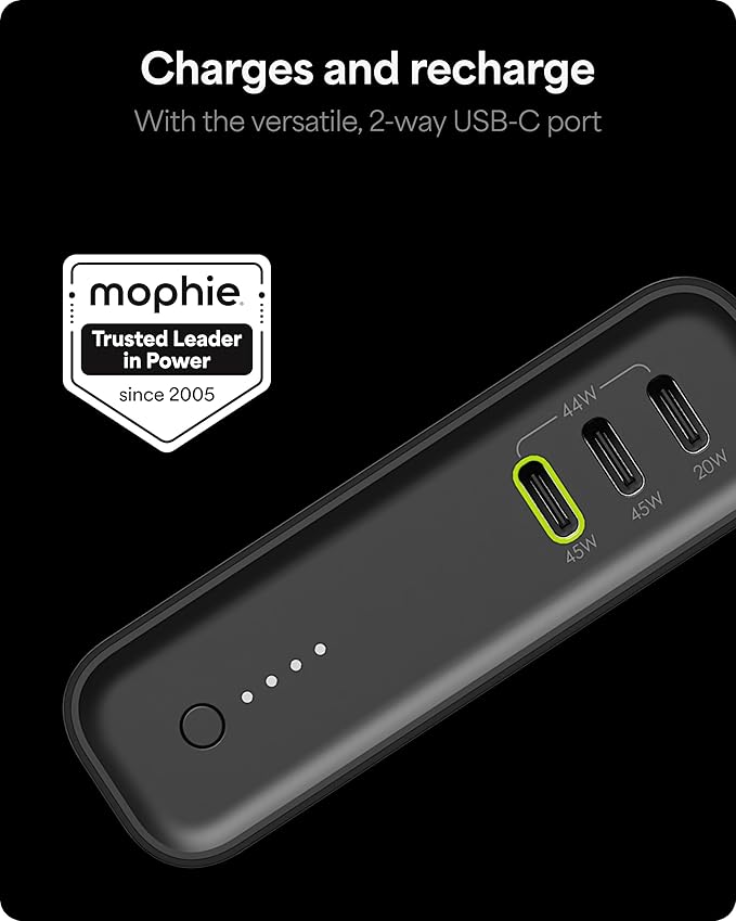 Mophie Powerstation Fast 20,000mAh Power Bank | Faster Charging | 45W, Multi-Device