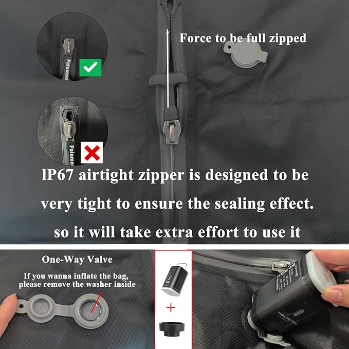 Travel Vacuum Bags with Pump 33L(21.65x15.75x5.91") Large Size IP67 Reusable Space Saver Compression Packing Storage Organizer Cube for Luggage CarryOn Suitcases & Backpack (2 Bag- BLACK)