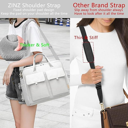 ZINZ Shoulder Strap Universal Bag Strap - 78" Ultra-Thick Padded with Dual Balanced Adjustable Buckles for Briefcase, Travel, Sports, Laptop, Crossbody Bag，Butterfly
