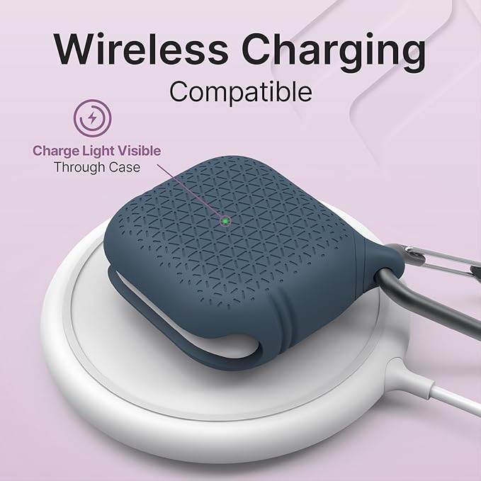 Catalyst Waterproof Case for AirPods 3rd Generation (2021) - Wireless and USB-C Charging Compatible AirPods 3rd Generation Case, Drop Protection Cover for AirPods 3 One Piece Design with Carabiner