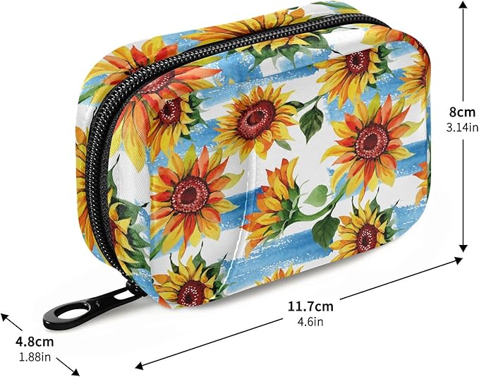 Pill Organizer Travel Weekly Small Cute Pill Box 7 Day Pill Case Vitamin Holder Pill Bottle Organizer