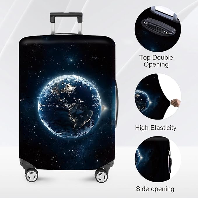 ANNA QUEEN Travel Luggage Cover Suitcase Protector Suitcase Cover Anti-Scratch,Stretchable Bag Cover Washable Durable Polyester