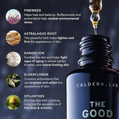 Caldera + Lab Men’s Skincare Set – The Regimen Rich: Cleanser, Moisturizer & Night Serum | Hydrating, Firming & Smoothing | Niacinamide, Clean, All Skin Types