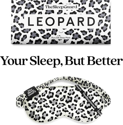 TheSleepGuard Pure Silk Sleep Mask [100% 6A Mulberry Silk, 22 Momme] Light Blocking Travel Essentials. Eye Masks for Sleeping. Black Oeko-Tex Blindfold. Eye Covers for Men & Women