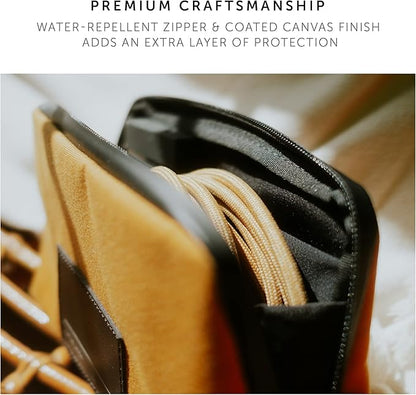 Native Union Stow Lite Organizer W.F.A Tech Organizer – Minimalist Travel Pouch Made of Recycled Materials for Everyday Accessory Storage & Protection – Stores Cables, Chargers & More (Black)