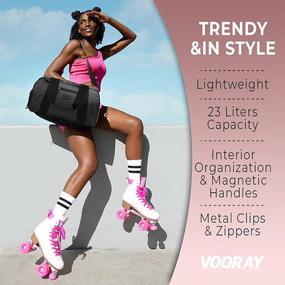 Vooray Burner Gym Duffel Bag, Gym Bag for Women and Men with Shoe Compartment, Weekender, Overnight & Travel Duffel for Sports and Workout