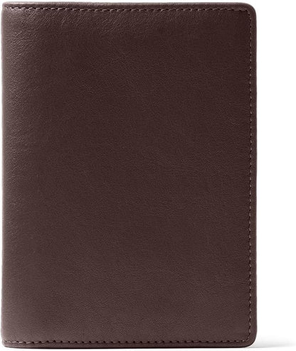 Leatherology Deluxe Passport Cover – Leather Travel Wallet with Card Slots, Pockets & Cash Storage