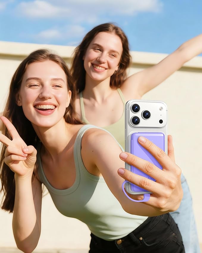 TG90° Ultra Slim 5000mAh Power Bank Built-in AC Wall Plug and Cables, Pocket Size USB C Portable Charger, External Battery Pack Compatible with iPhone 17 16 15 14 13 12 Samsung S22 S21 Google iPad