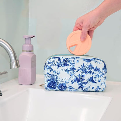 Travel RX Pill Case by Type Two Labs – Weekly 7 Day Pill Box, Compact Magnetic Organizer for Pills fits Purses or Pockets, Rugged Daily Caddy Holds Vitamins, Supplements and Medication. (Peach)