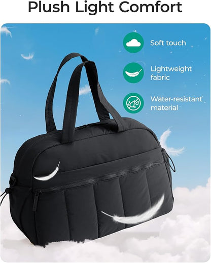 BAGSMART Gym Bag for Women, Duffle Bag for Travel with Wet Pocket, Lightweight Carry on Weekender Duffel, Water Resistant