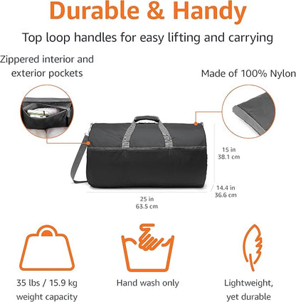 Amazon Essentials-duffel bag lightweighted 25 inches black