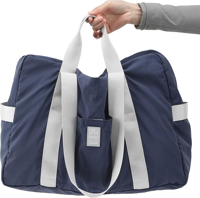 VanFn Foldable Travel Duffel Bag, Sports Duffels Gym Bag, Rainproof Nylon Totes, Sports Shoulder Handbag, Lightweight Duffle Bags For Women & Men, Outdoor Weekend Bag, P.Travel Series