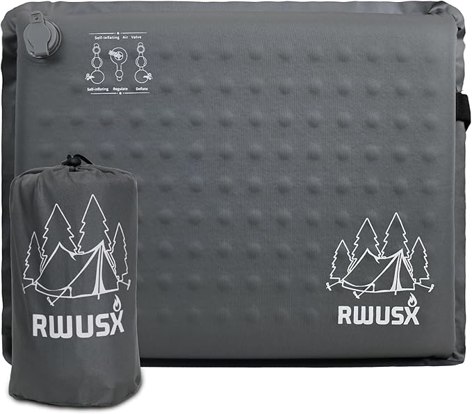 Inflatable Stadium Seat Cushion, Portable Self Inflating Outdoor Seat Cushion for Stadium, Airplane, Travel, Camping, Car & Office