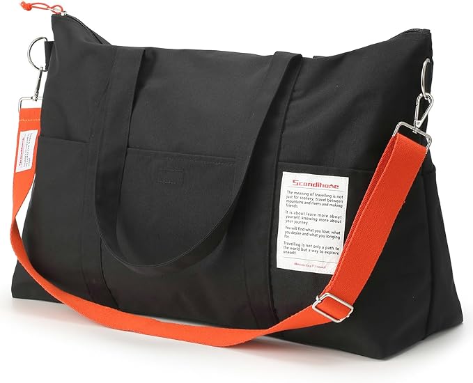 VanFn Duffle Bags, Women Sports Gym Bag, Travel Totes Duffel Bag, Outdoor Weekend Bag, Crossbody Bag, Lightweight Luggage Duffle Backpack, Shoulder Handbag For Men, Scandihome Series