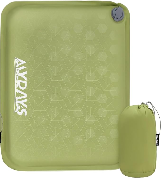 MYDAYS Inflatable Seat Cushion, Portable Stadium Seat Pad, Lightweight Chair Pad for Outdoor, Airplane, Travel, Stadium, Camping & Car