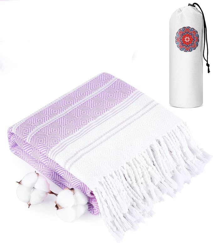 Turkish Beach Towels Vacation Essentials Quick Dry Sand Free Soft Absorbent Adult Oversized Bath Pool Swim Long Wide Stripe Towel Sound Cloud Linen Sandfree Chamois Mat Summer Thing Thin Travel