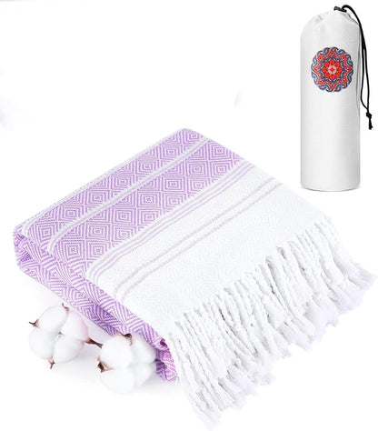 Turkish Beach Towels Vacation Essentials Quick Dry Sand Free Soft Absorbent Adult Oversized Bath Pool Swim Long Wide Stripe Towel Sound Cloud Linen Sandfree Chamois Mat Summer Thing Thin Travel