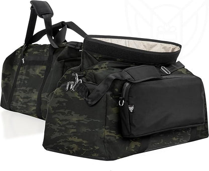 Xtreme Sight Line ~ Xecutive Transport Faraday Duffel Bag with Removable XTECH Pouch for Computer Towers and Other Large Electronics ~ Data Security ~ Shoulder Strap Included ~ Midnight Multicam