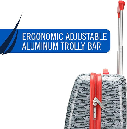 Nautica Kids Luggage - 18" Airline Approved Rolling Hardside Upright Carry-on Suitcase with Wheels (Shark Attack)