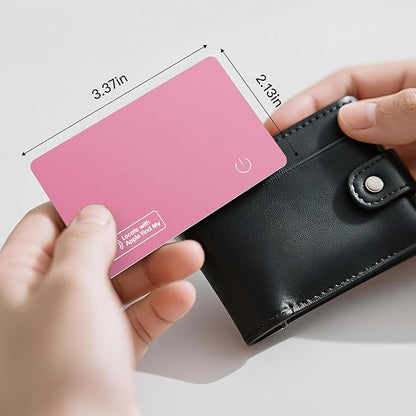 Ultra Slim Air Card Tag: 2025 MFi Certified Wallet Smart Tracker Card - Compatible with Apple Find My Wallets Finder Tracking Cards Tags, Keep Track Item Locator of Luggage, Passport, Purse, Backpack