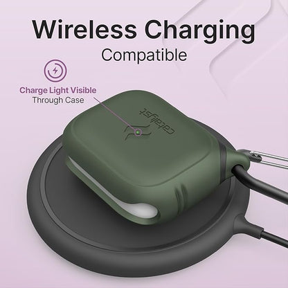 Catalyst Waterproof Case for AirPods Pro 2nd Generation and AirPods Pro 1st Generation - Wireless and USB-C Charging Compatible, One Piece Design, High Drop Protection Case with Carabiner