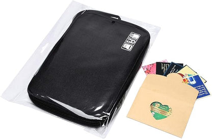 SELLYFELLY Travel Electronics Organizer Portable Cable Organizer Bag for Storage Electronic Accessories Case for Cord,Phone,Charger,Flash Drive (Black)
