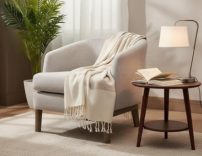 Bazaar Anatolia Turkish Beach Towel 100% Cotton Bath Towels 71x39 Quick Dry Sand Free Lightweight Large Oversized Herringbone Beige