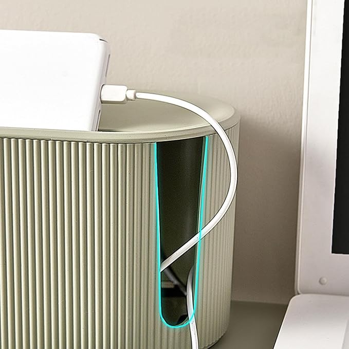 Desktop Wire Organizer Box | Cable Management Case | Wire Cable Anti Dust Management Socket for Living Room
