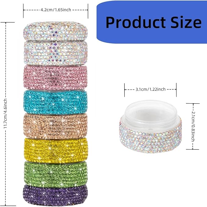 Pill Organizer Travel Medicine Supplement Organizer Weekly Pill Box 7 Day Daily Vitamin Cases Portable Stackable Pill Caddy for Women(Rainbow)