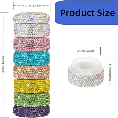 Pill Organizer Travel Medicine Supplement Organizer Weekly Pill Box 7 Day Daily Vitamin Cases Portable Stackable Pill Caddy for Women(Rainbow)