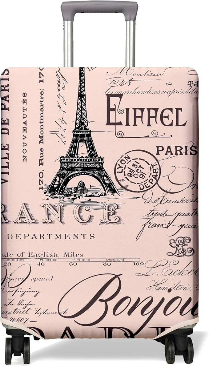 Travel Luggage Cover Suitcase Protector Fits 18-32 Inch Wheel Covers PatternedTravel Related Items Flower Luggage Protector Elastic M