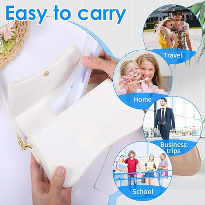 60 Packs Plastic Toothbrush Holders Bulk, Travel Toothbrush Case Covers with Ventilation Holes, 7.67 x 1.1 Inch White PP Material Toothbrushes Protectors for Home Camping Travel