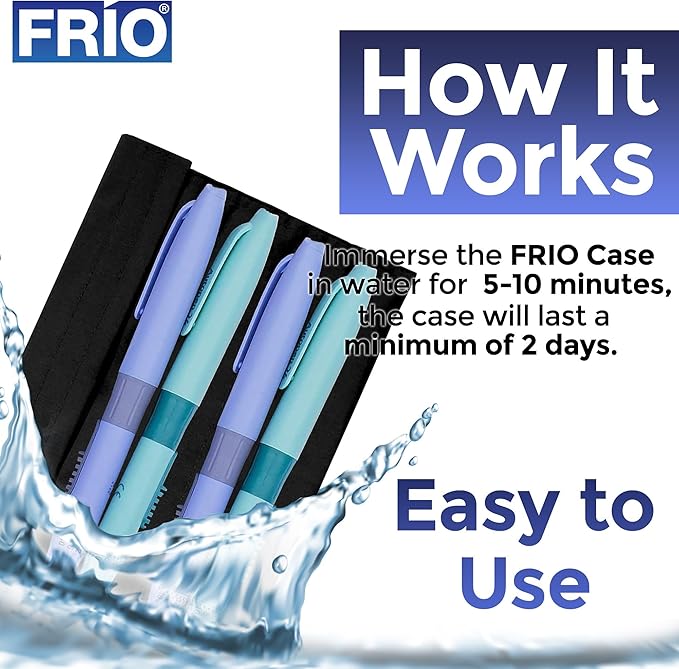FRIO Extra Large Insulin Cooling Wallet - Keep Medication Cool for 45+ Hours Insulin Bag - Perfect for Travel and Everyday Use