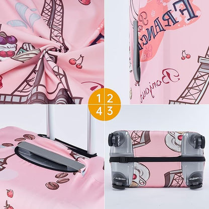 TRAVELKIN more than travel Luggage Covers For Suitcase Tsa Approved,Suitcase Cover Protector Fit 18-32 Inch Luggage