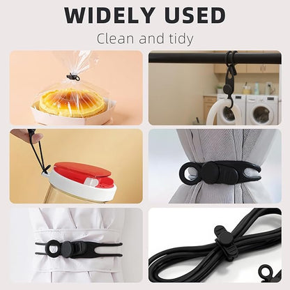 Data Cable Organizer, 2025 New Elastic Silicone Cable Straps Cord Organizer, Reusable Cable Ties Wire Organizer for Bundling and Fastening Earphone, Phone Charger (24 Pcs)