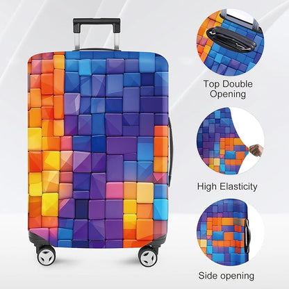 ANNA QUEEN Travel Luggage Cover Suitcase Protector Suitcase Cover Anti-Scratch,Stretchable Bag Cover Washable Durable Polyester