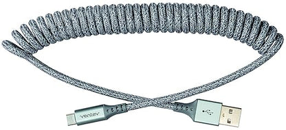 Ventev Helix USB A to USB C High Speed Travel 3 Foot Cable