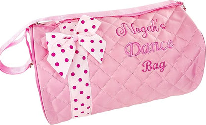 Personalized Dance Ribbon Duffel Bag With Custom Name Embroidery