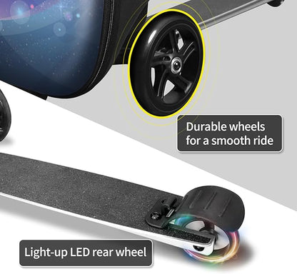 ALVOD Scooter Suitcase for Kids Ages 6-12 Kids' Luggage