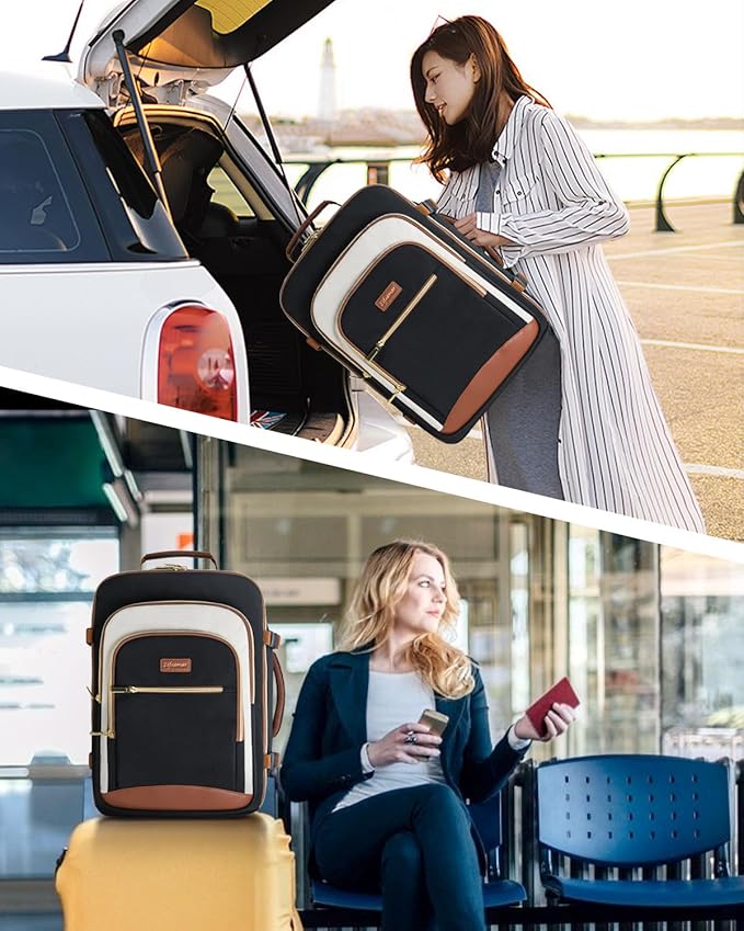 40L Travel Backpack for Women, Carry On Bag Flight Approved, Waterproof Backpacks with 3 Packing Cubes, Weekender Personal Item Backpack for Airplane Travel Essentials, TSA Approved